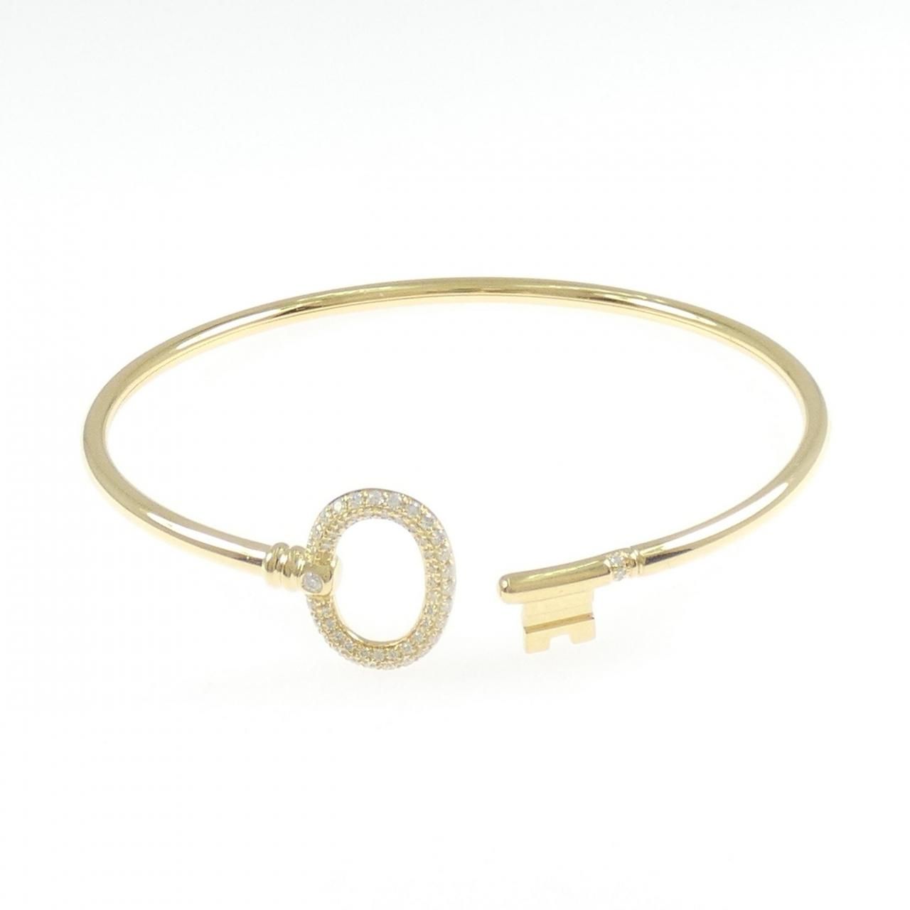 Tiffany & Co Key Wire Oval Bangle Bracelet