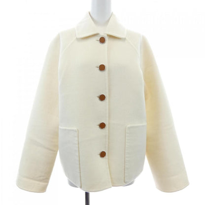 Hermes Double Face Clou de Selle Lambskin Button Coat
