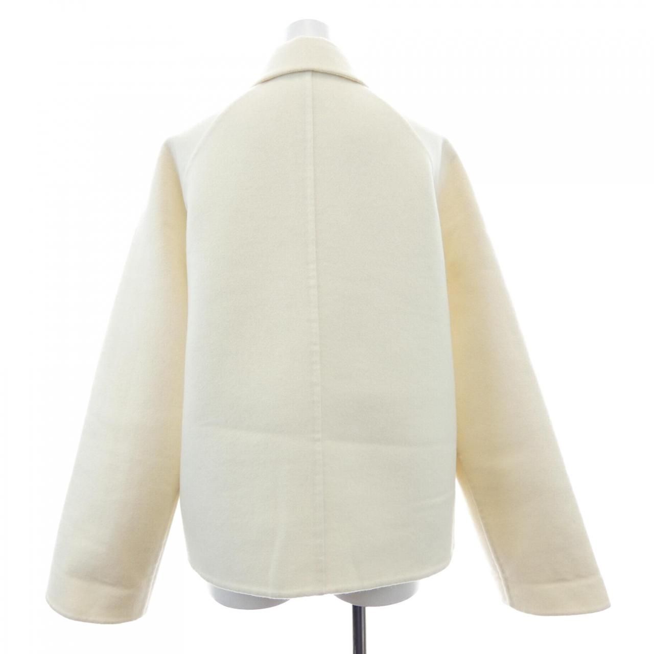 Hermes Double Face Clou de Selle Lambskin Button Coat — view 2