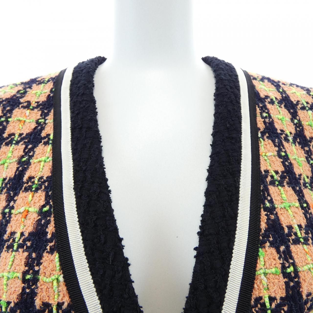 Gucci Collarless Jacket Pink — view 6