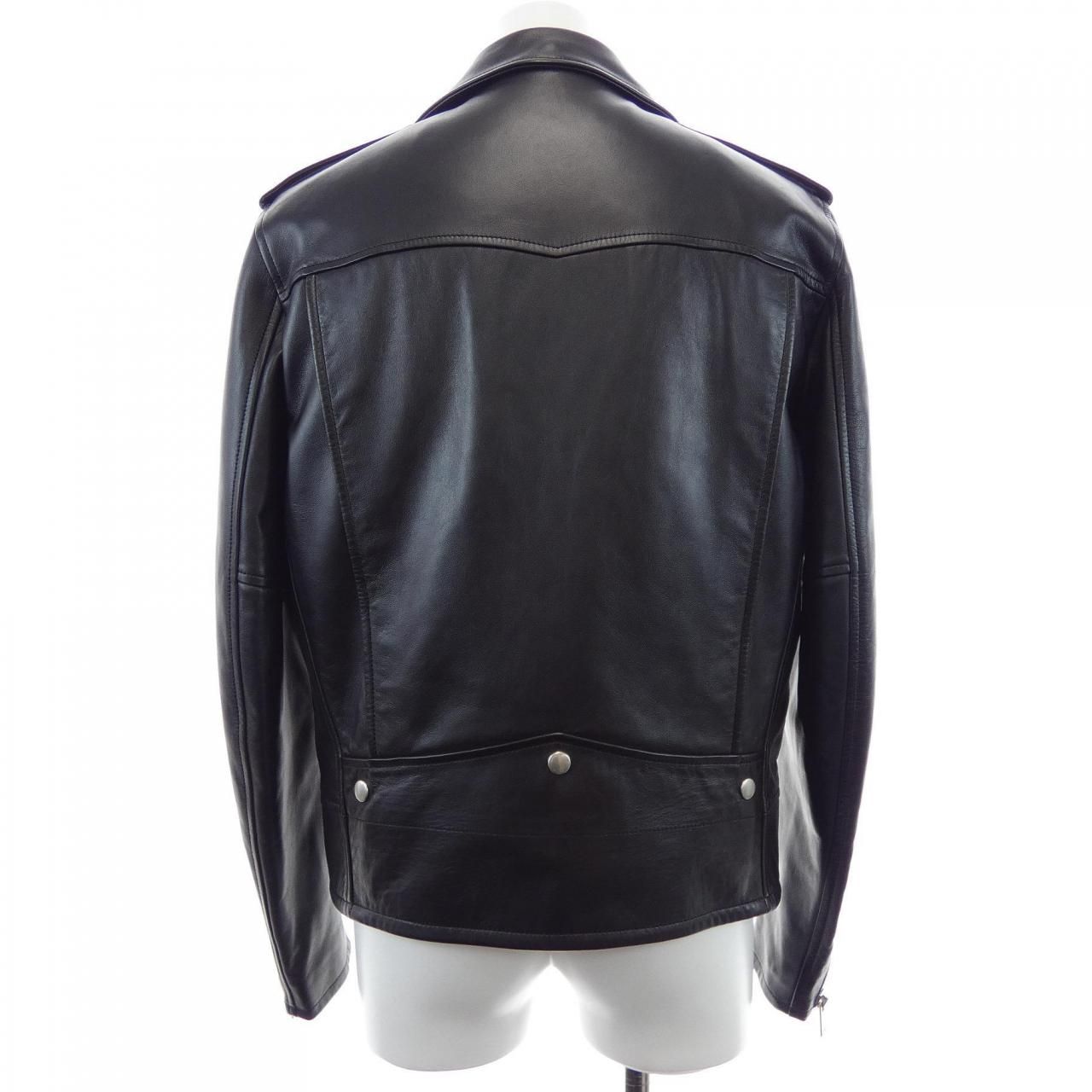 Saint Laurent Classic Motorcycle Jacket Leather Rider's — view 2