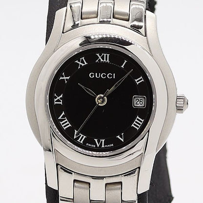 Gucci Quartz Black Dial Date Watch