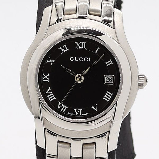 Gucci Quartz Black Dial Date Watch