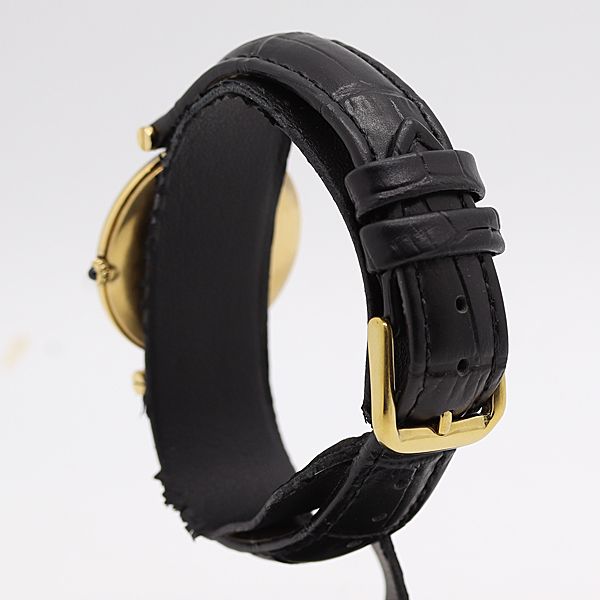 Cartier Must Vendome Vermeil Quartz Black Dial Watch — view 3