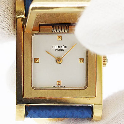 Hermes Medallion Quartz White Dial Watch