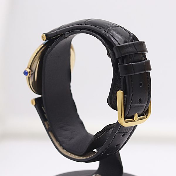 Cartier Bonded Must Vendome Vermeil Quartz Ivory Dial Watch — view 3