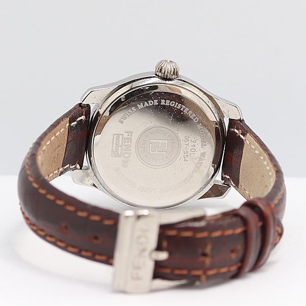 Fendi Quartz Date Pink Gold Dial Watch — view 4