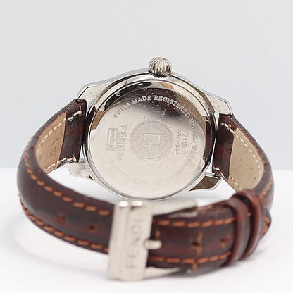 Fendi Quartz Date Pink Gold Dial Watch — view 4