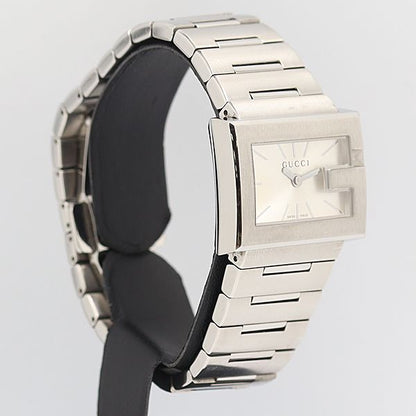 Gucci Rectangle Quartz Silver Dial Watch — view 2