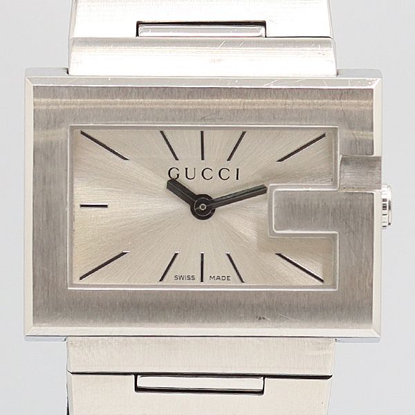 Gucci Rectangle Quartz Silver Dial Watch