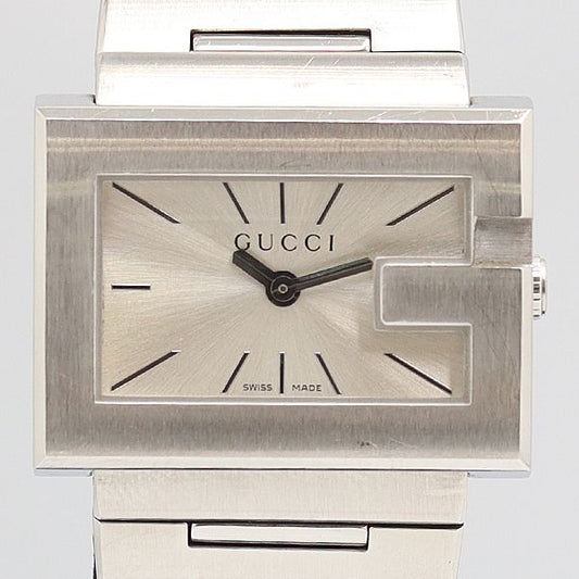 Gucci Rectangle Quartz Silver Dial Watch
