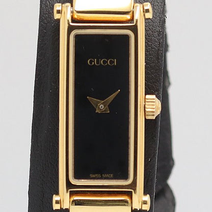 Gucci Quartz Bangle Watch Black Dial