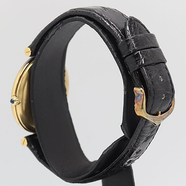 Cartier Must Vendome Quartz Black Dial Watch — view 3