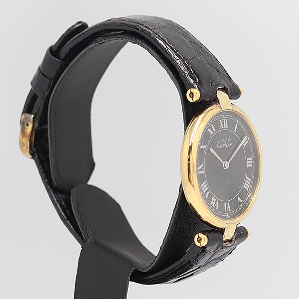 Cartier Must Vendome Quartz Black Dial Watch — view 2