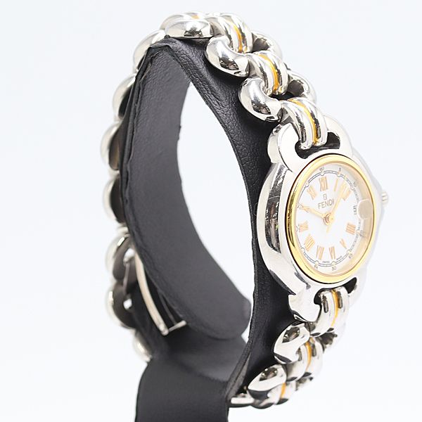 Fendi In Box with 2 Frames Orologi Quartz Date White Dial Watch — view 2