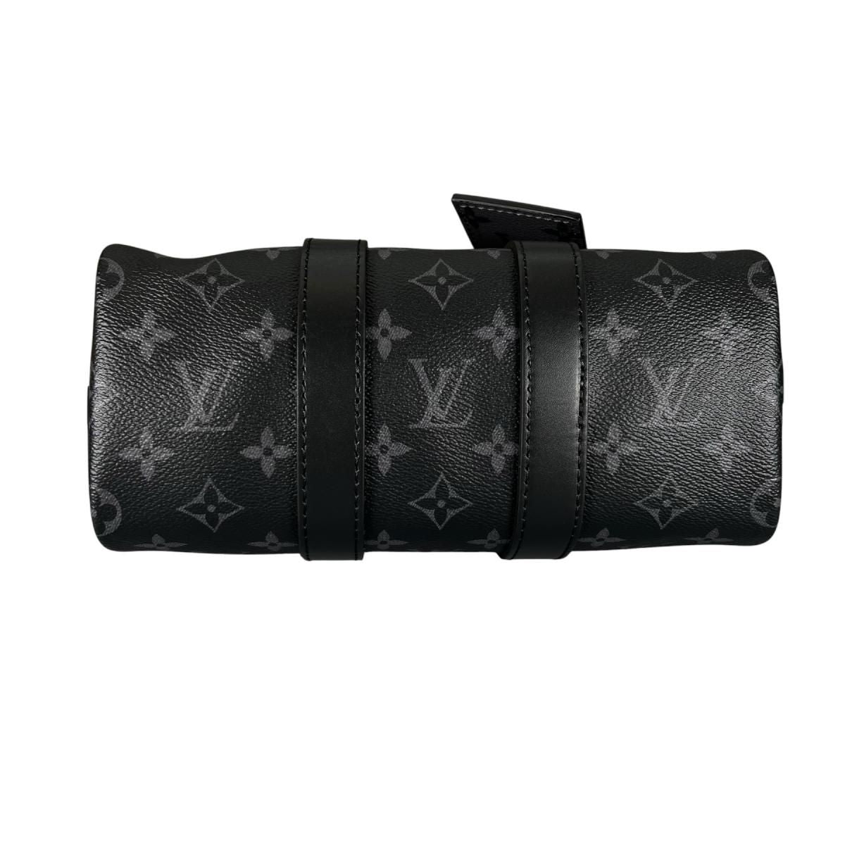 Louis Vuitton Eclipse Bandouliere Keepall 25 Handbag Black — view 5