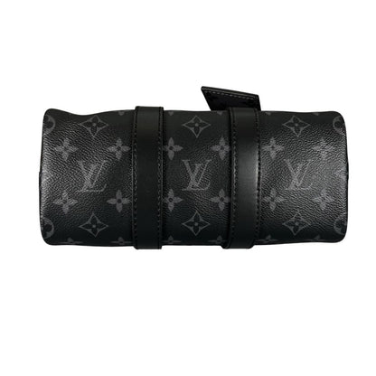 Louis Vuitton Eclipse Bandouliere Keepall 25 Handbag Black — view 5