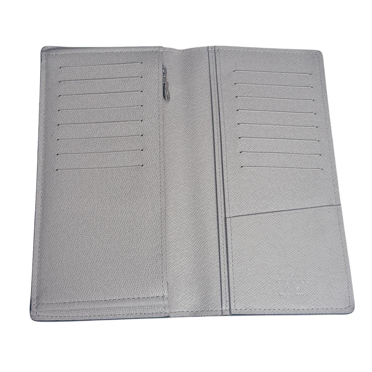 Louis Vuitton Damier Graphite Bifold Wallet Portefeuille Brazza Black Gray — view 8