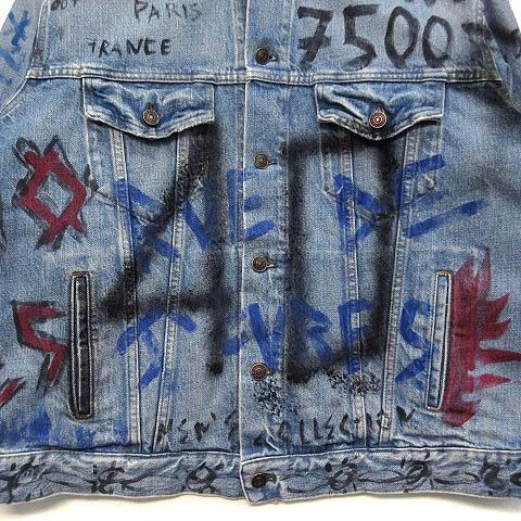 Balenciaga Graphic Denim Jacket Blue 46 — view 4