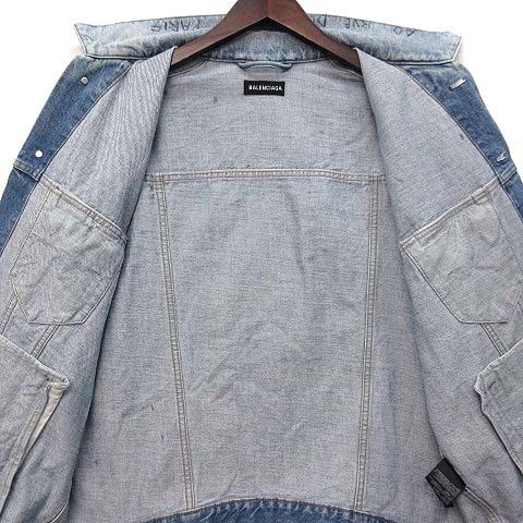 Balenciaga Graphic Denim Jacket Blue 46 — view 6