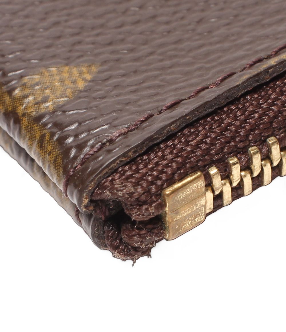 Louis Vuitton Card Case Key Coin with Key Ring Pochette Cles Monogram — view 9