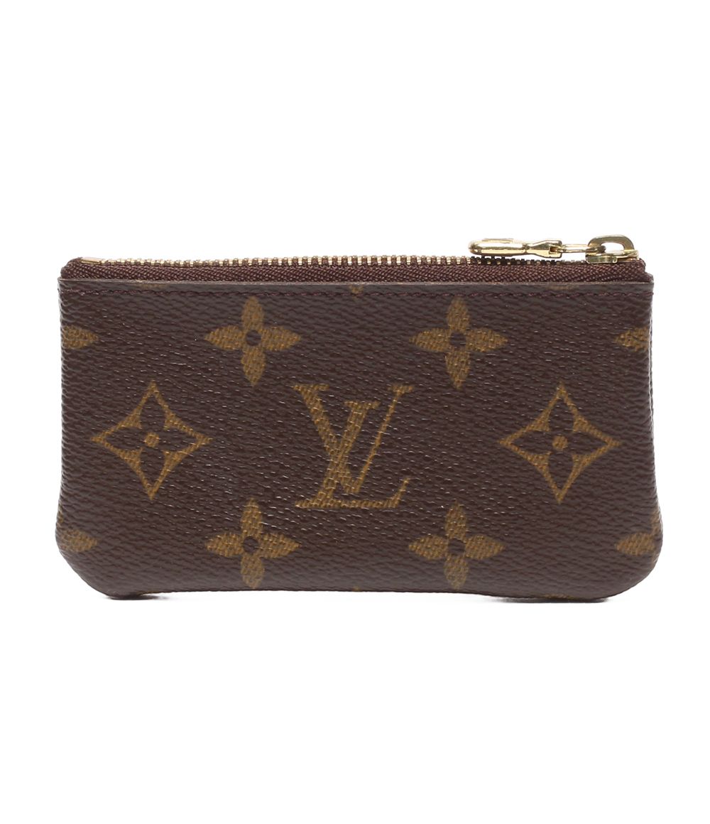 Louis Vuitton Card Case Key Coin with Key Ring Pochette Cles Monogram