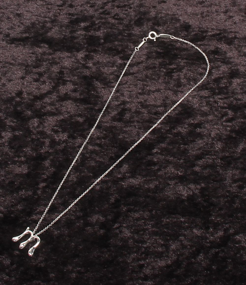 Tiffany & Co Necklace Alphabet Letter Pendant M Elsa Peretti — view 2