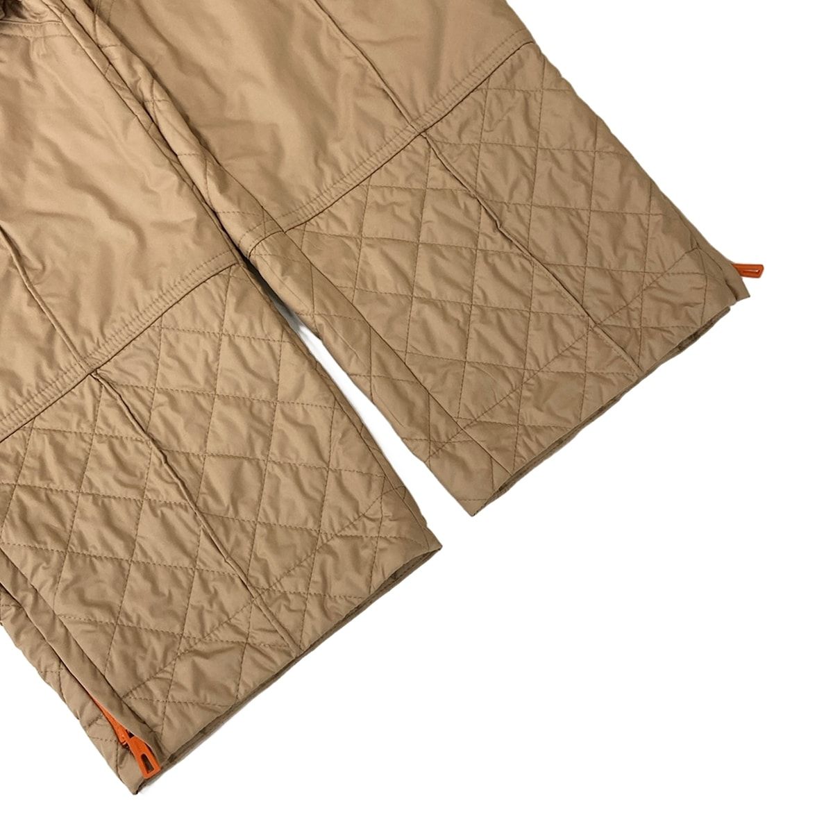 Hermes Pants 42 Beige Orange Full Length Quilted — view 6