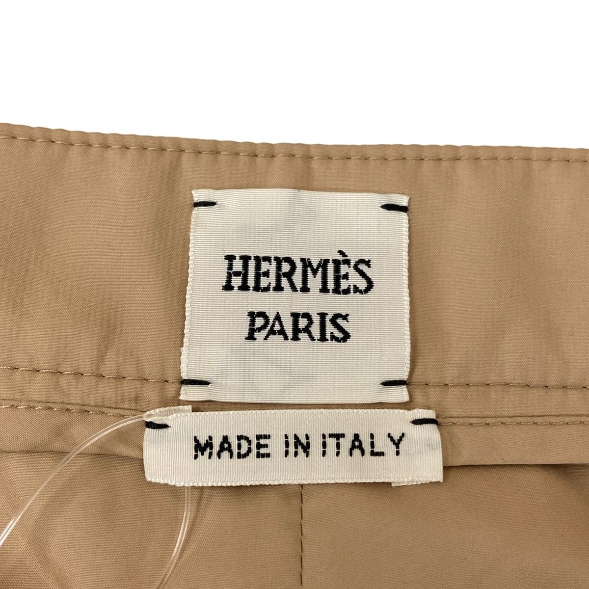 Hermes Pants 42 Beige Orange Full Length Quilted — view 3