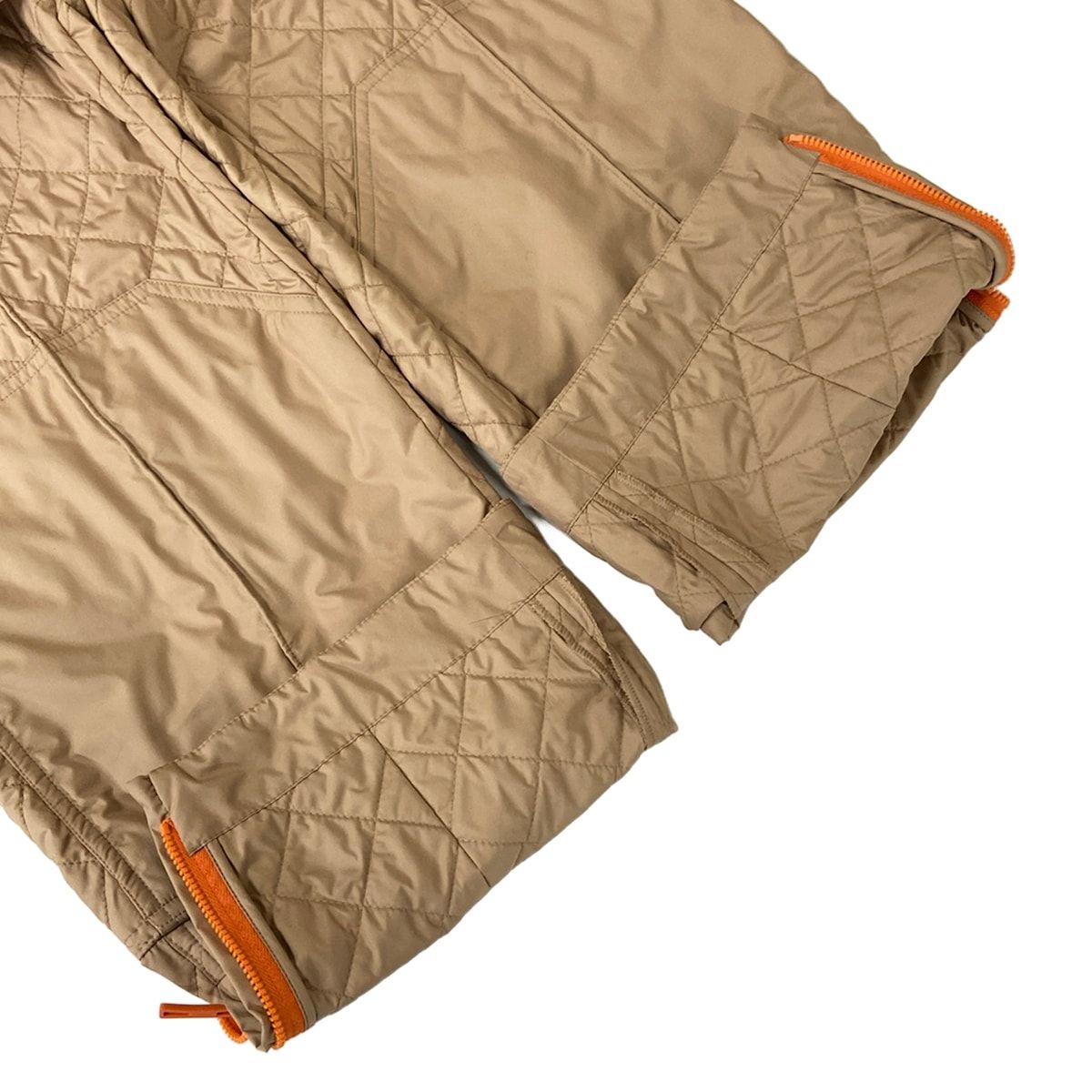 Hermes Pants 42 Beige Orange Full Length Quilted — view 7