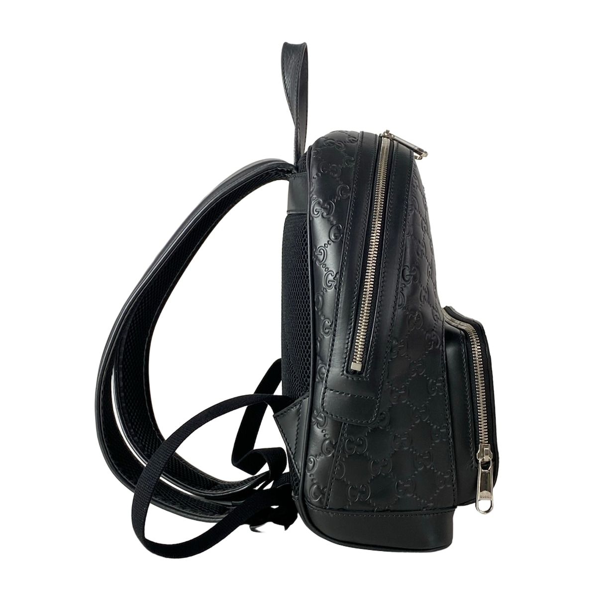 Gucci Backpack Guccissima Line Black Leather — view 2