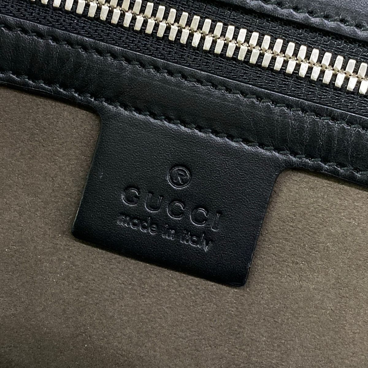Gucci Backpack Guccissima Line Black Leather — view 8