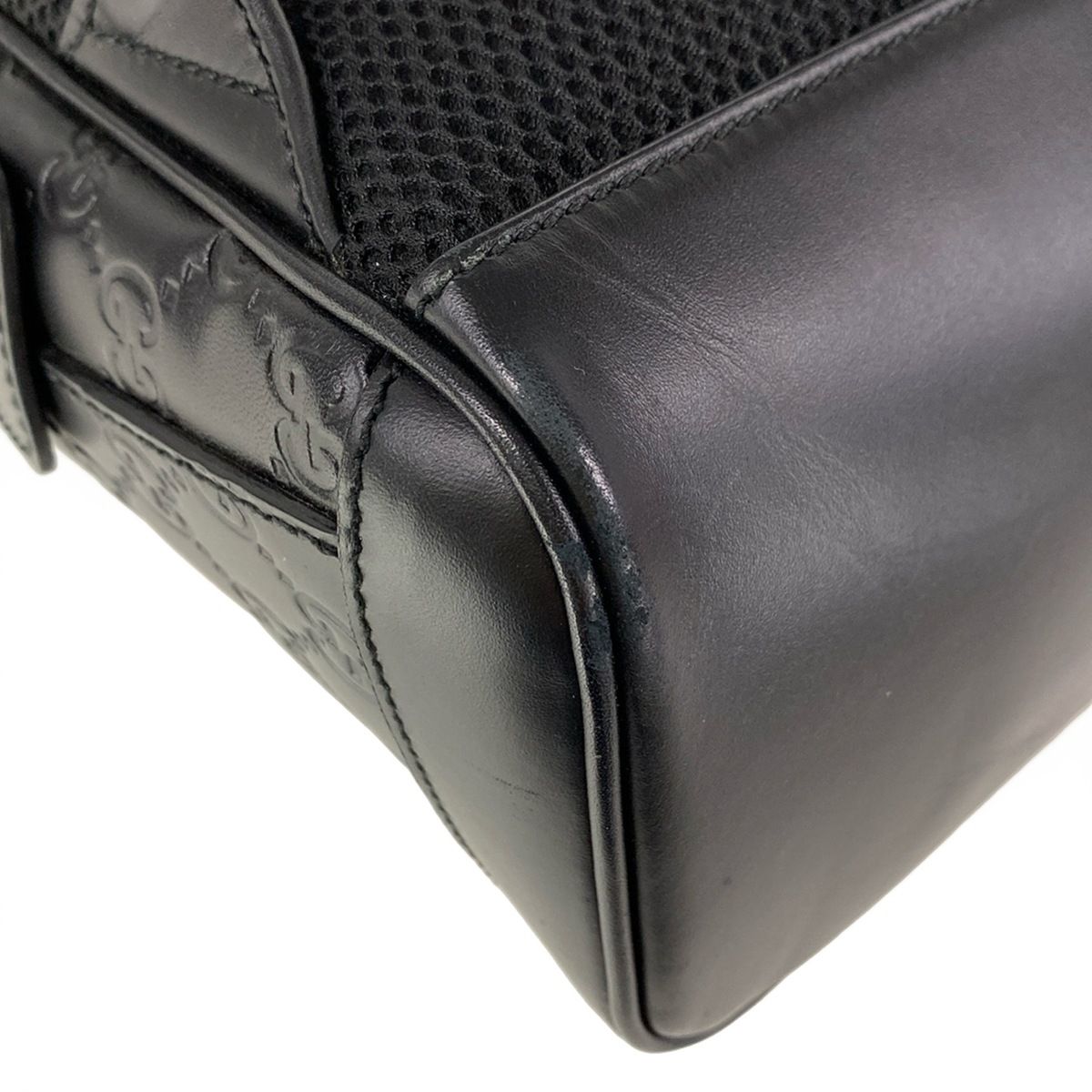 Gucci Backpack Guccissima Line Black Leather — view 6
