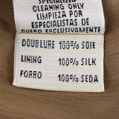Hermes Dress 38 M Light Brown Sleeveless Knee Length Studs Martin Margiela — view 5