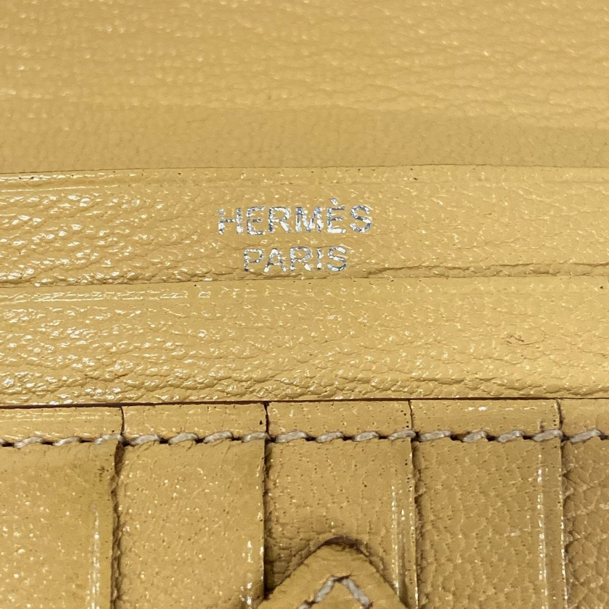 Hermes Bifold Wallet Bearn Compact Foin Silver — view 5