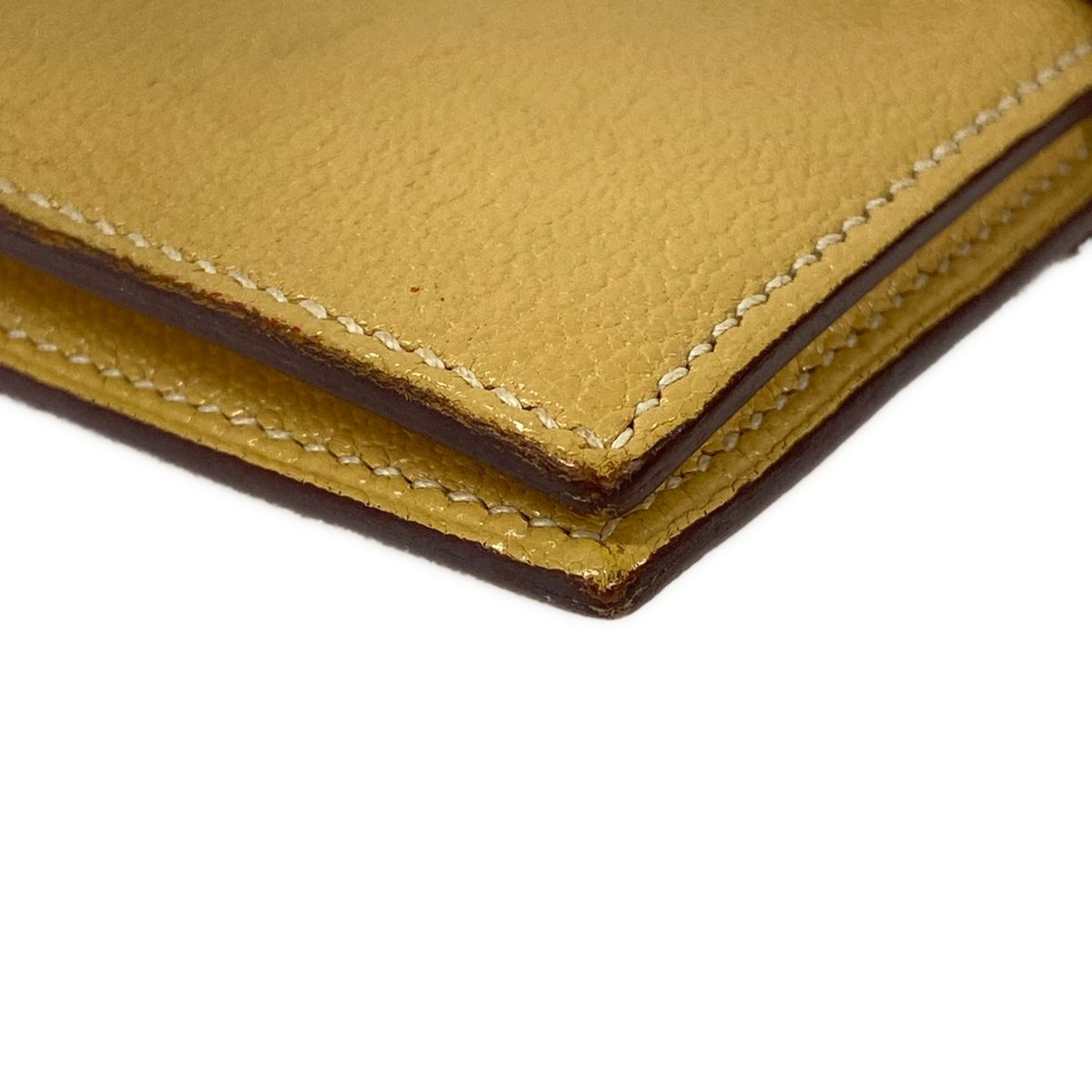 Hermes Bifold Wallet Bearn Compact Foin Silver — view 6