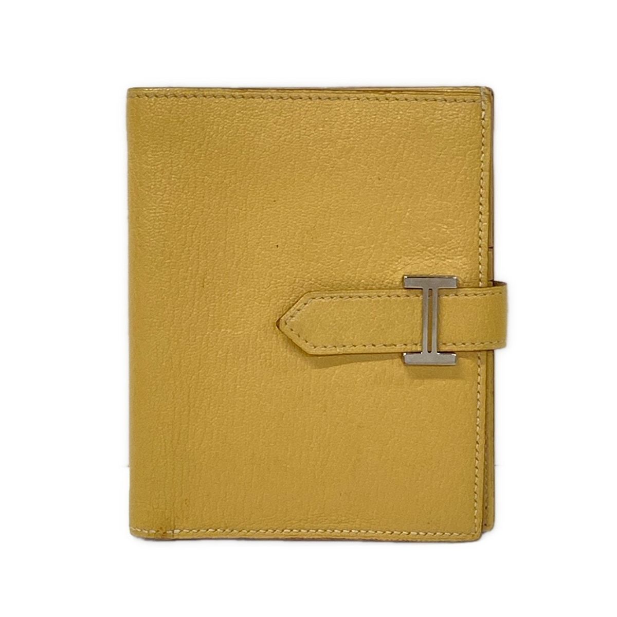 Hermes Bifold Wallet Bearn Compact Foin Silver