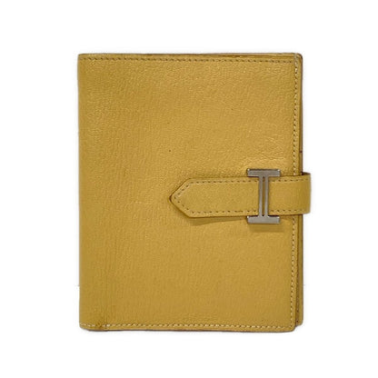 Hermes Bifold Wallet Bearn Compact Foin Silver