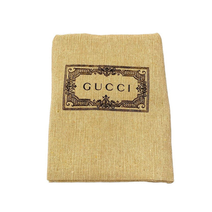 Gucci Shoulder Bag GG Supreme Beige Dark Brown Leather — view 8