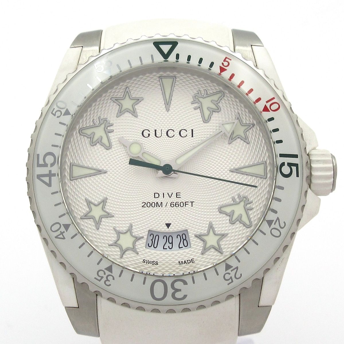 Gucci Watch Dive 136.3 Bi Star Light Silver