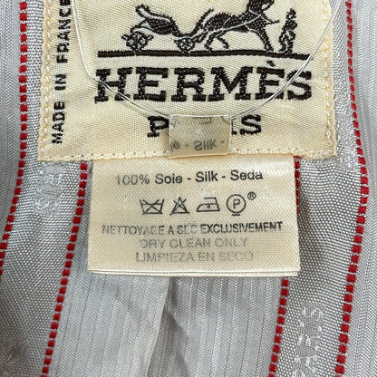 Hermes Jacket 40 M Ivory Light Blue Houndstooth — view 4
