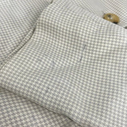 Hermes Jacket 40 M Ivory Light Blue Houndstooth — view 8