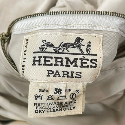 Hermes Jacket 38 M Beige Multi 38 Reversible Ore Pattern — view 4