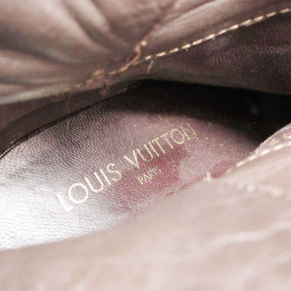 Louis Vuitton Boots Cross Belt LV Logo Gold Leather Short Shoes — view 6