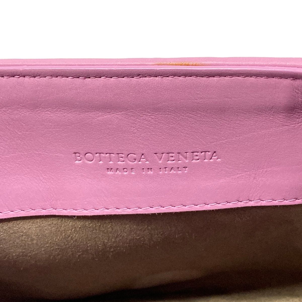 Bottega Veneta Shoulder Bag Intrecciato Light Purple Stitch Leather — view 9