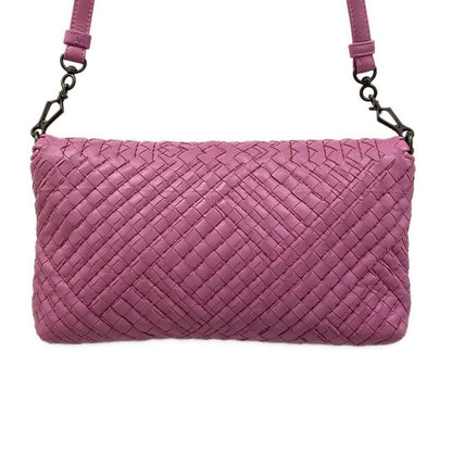 Bottega Veneta Shoulder Bag Intrecciato Light Purple Stitch Leather — view 3
