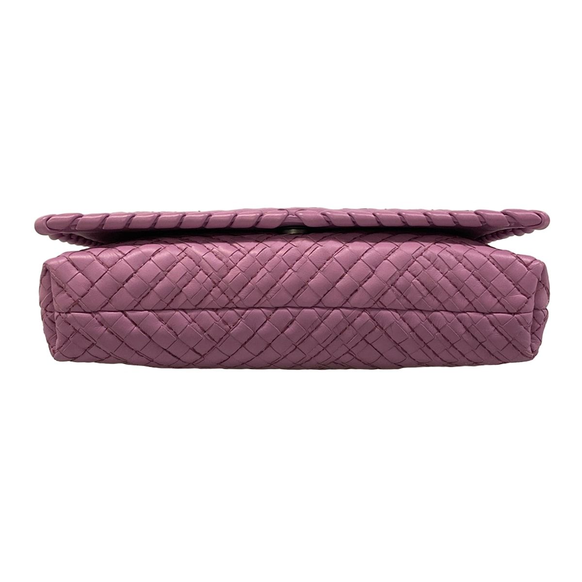 Bottega Veneta Shoulder Bag Intrecciato Light Purple Stitch Leather — view 5