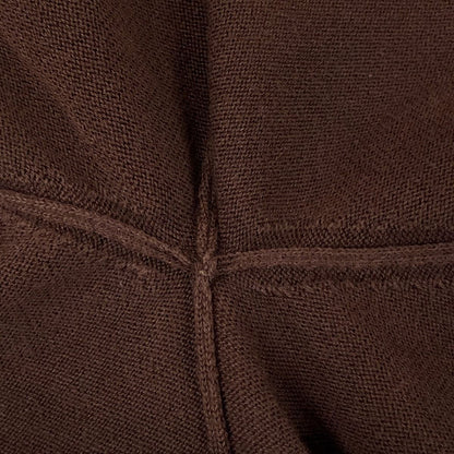 Louis Vuitton Short Sleeve Sweater S Aur Dark Brown Beige Crew Neck Cotton — view 9