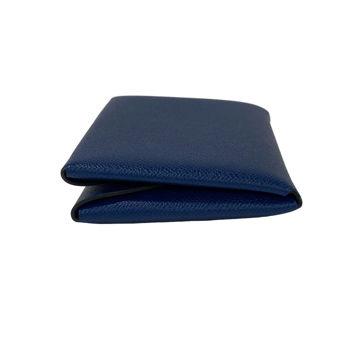 Hermes Coin Case Calvi Duo Blue Saffiano — view 8