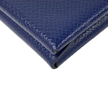 Hermes Coin Case Calvi Duo Verso Blue Saffiano Vert Angre 2023.01 — view 8